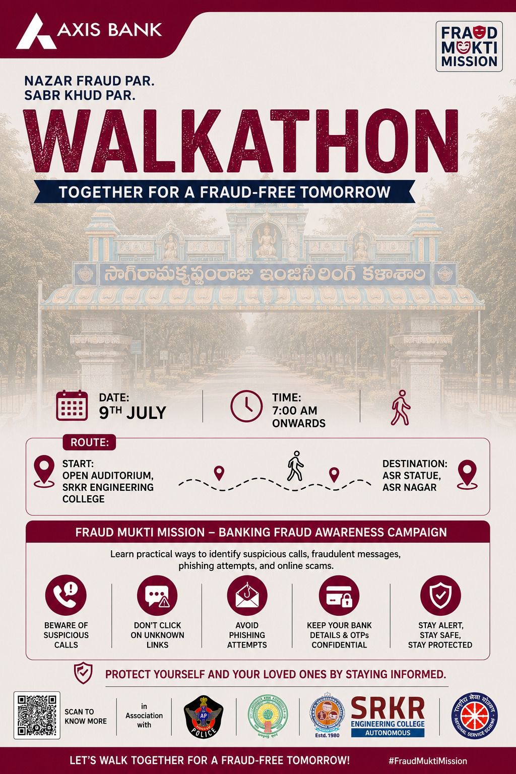 Fraud Mukti Mission – Banking Fraud Awareness Campaign (WALKATHON)